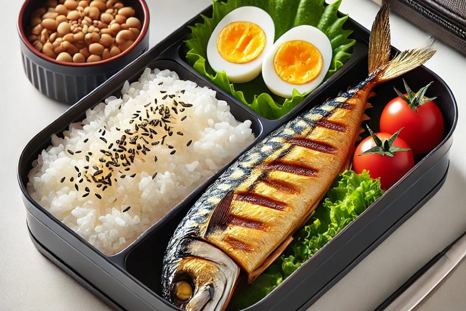 Grilled Mackerel Bento