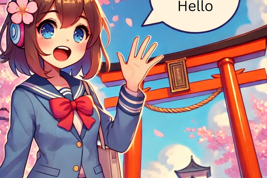 Hello in Japanese
