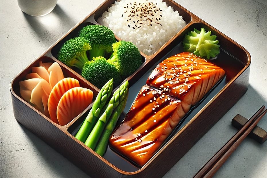 Salmon Teriyaki Bento